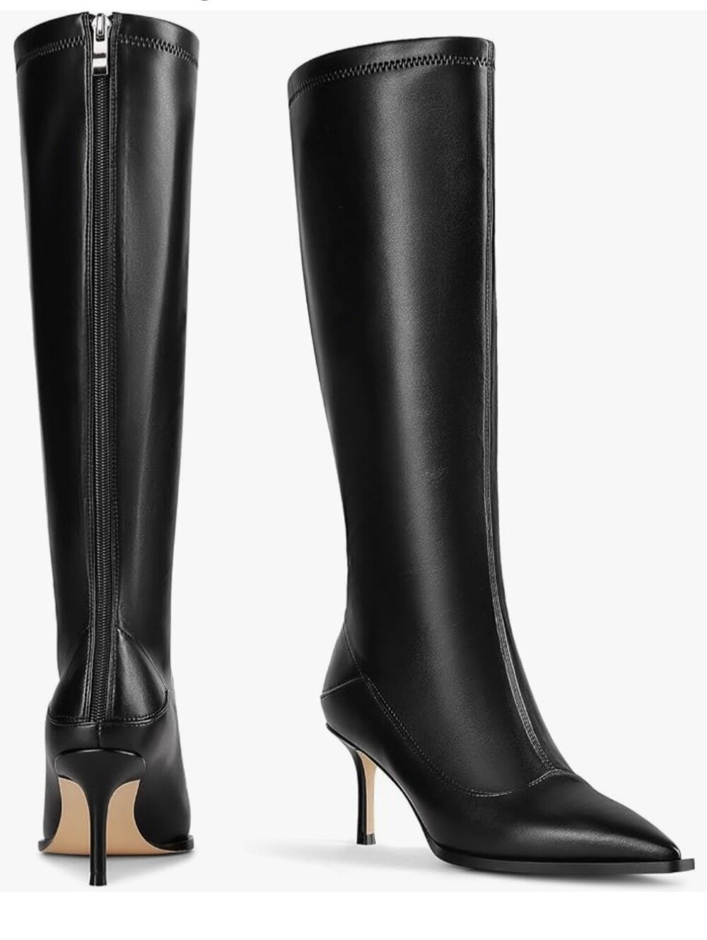 NIB Locerich Black Knee High Boots - Size 8.5